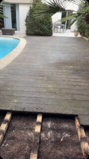 Rénovation terasse bois
Passage en structure bois exotique , Lame de terasse en Cumaru ( boix exotique ) 🔨🪚