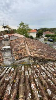 Rénovation complète 240 m2 Tuile Romane évolution vielli , chêneaux , entourage , gouttière et entablement zinc ⚒️🔨🪚
