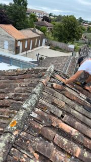 Rénovation complète toiture pour cette maison de ville à libourne 💥⚒️🪚